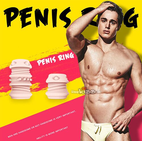 Bao cao su gân gai silicon đôn dên khúc giữa kích thích tối đa