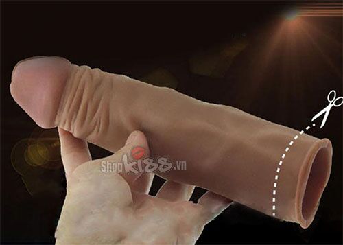 Lovetoy 3cm Soft Ribbed Penis Sleeve USA Import Extend Size