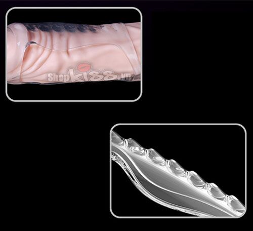  Review Bao đôn to dài dương vật trong suốt có quai đeo Leten cao cấp