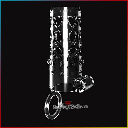 Get Lock Strap-On Vibrating Silicone Cock Enhancer