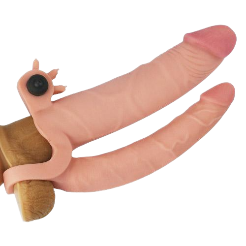  Cửa hàng bán Bao đôn 2 nhánh Lovetoy có rung màu da vàng siêu gân  loại tốt 