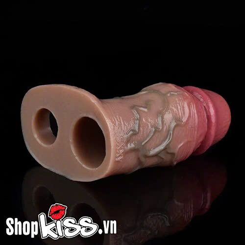  Giá sỉ Bao đôn dương vật silicone gân nổi hở đầu FAAK giá sỉ