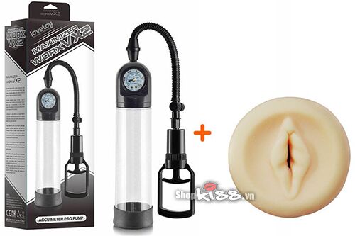 Máy tập dương vật LoveToy Maximizer nhựa ABS silicon