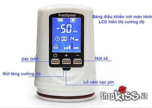 Máy tập to dương vật màn hình LCD thông minh tăng kích thước bền vững