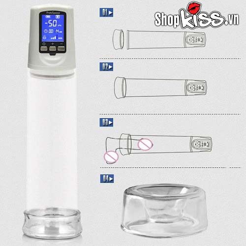 Máy tập to dương vật màn hình LCD thông minh tăng kích thước bền vững