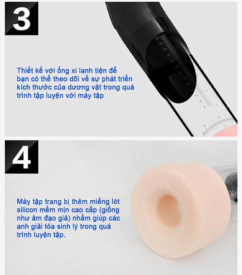 Máy tập tăng kích thước dương vật Bigman cao cấp tiện lợi