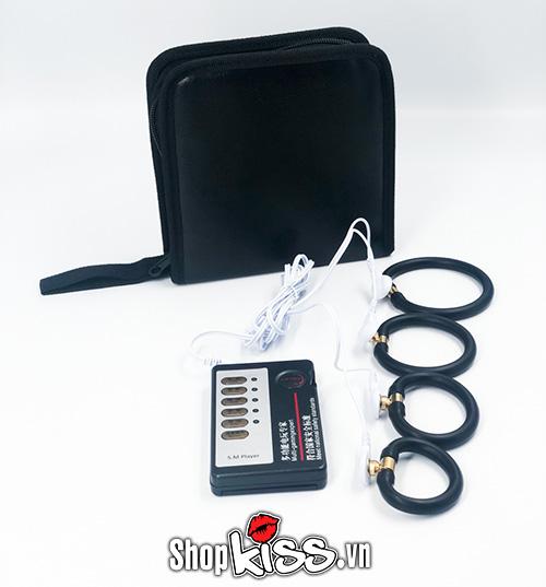 Vòng đeo tập dương vật xung điện silicon kích thích mạnh