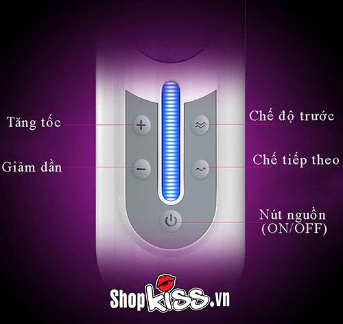 Máy thủ dâm Leten bú mút tự động rung thụt xoay 360 độ sạc điện