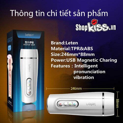 Cốc thủ dâm rung rên như thật Intelligent Vagina Cup đa tần số