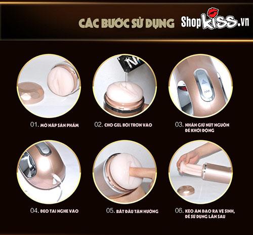 Máy thủ dâm Nano cao cấp 10 chế độ rung thụt âm thanh sạc pin