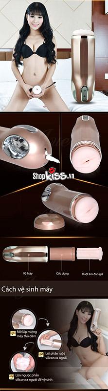 Máy thủ dâm Nano cao cấp 10 chế độ rung thụt âm thanh sạc pin