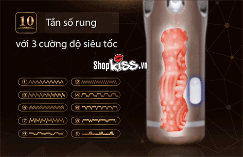 Máy thủ dâm Nano cao cấp 10 chế độ rung thụt âm thanh sạc pin