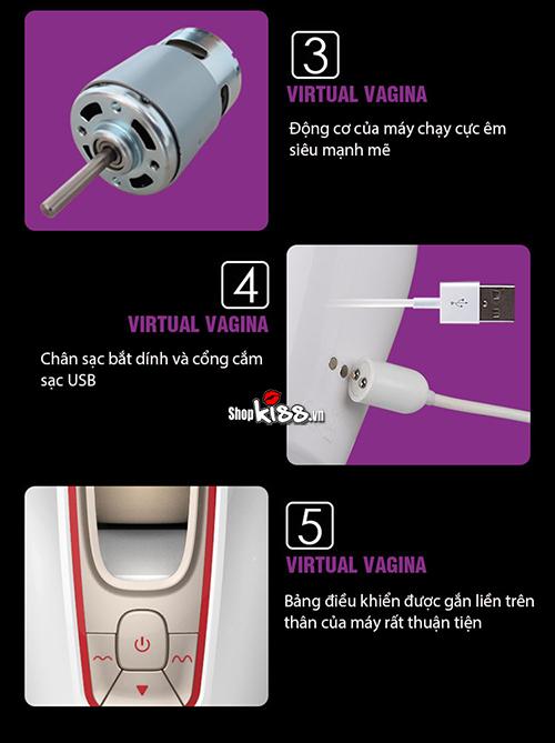 Âm đạo giả Leten 4D bú mút tự động siêu sướng nam thủ dâm