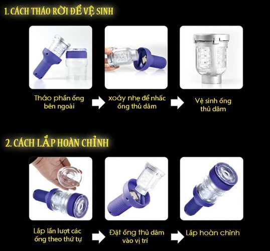 Máy thủ dâm tự động CyClone II chất liệu cao cấp rung mạnh êm ái