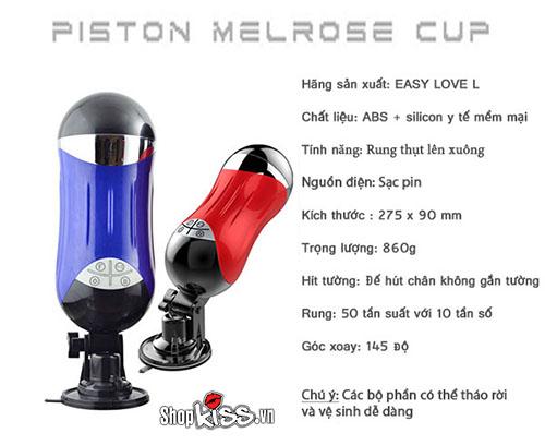 Máy thủ dâm Piston Melrose Cup tự động cao cấp silicon mềm mại