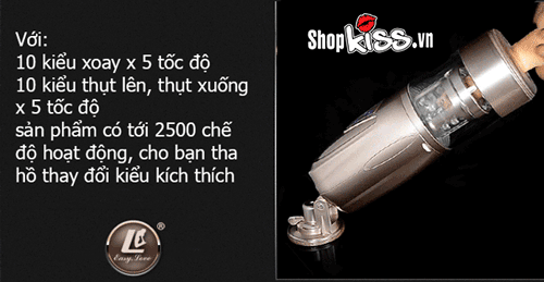 Máy sục dương vật 28 kiểu Flashing Lover pin sạc USB tiện lợi