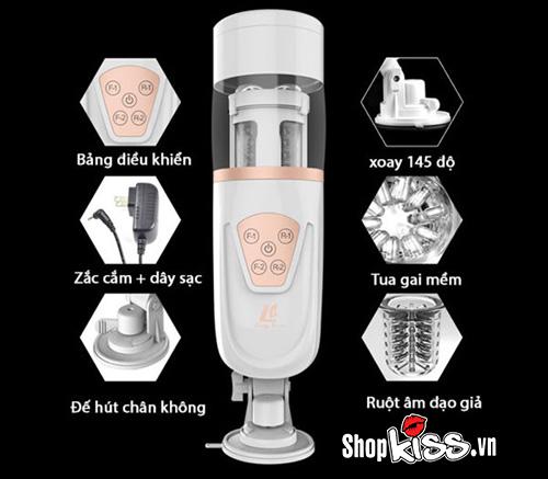 Máy thủ dâm Telescopic Airbag đa chức năng silicon an toàn