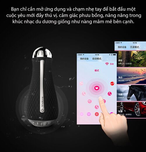 Cốc thủ dâm cao cấp 3D Nalone Jack kết nối bluetooth cho nữ