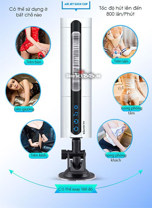 Máy bú hút sưởi ấm tự động Air Jet kích thích cực mạnh