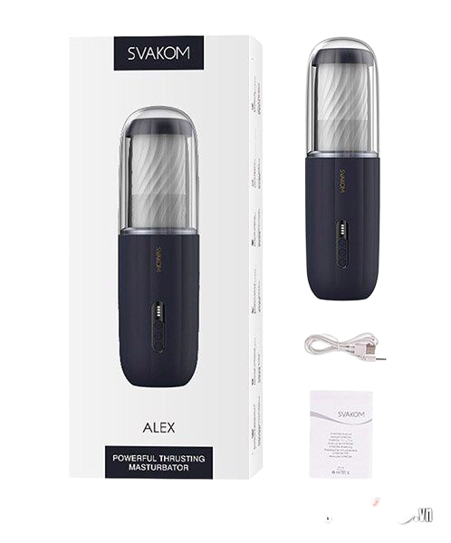 Máy thủ dâm nam tự động Svakom Alex công nghệ Mỹ ruột silicon êm 