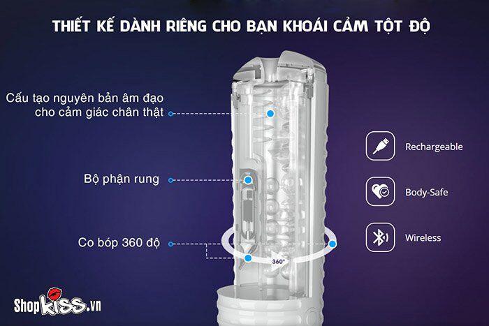  Thông tin Máy thủ dâm cao cấp cho nam Lovense Max 2 – Điều khiển qua app giá sỉ