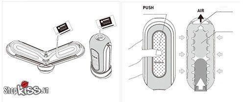 Cốc thủ dâm Tenga Flip Zero EVR đế rung xoay cao cấp, siêu sướng