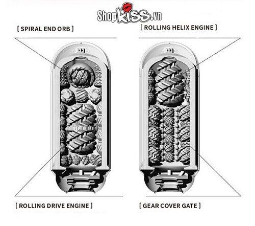 Cốc thủ dâm Tenga Flip Zero EVR đế rung xoay cao cấp, siêu sướng