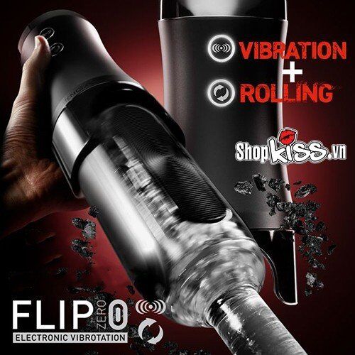 Cốc thủ dâm Tenga Flip Zero EVR đế rung xoay cao cấp, siêu sướng