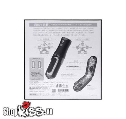 Cốc thủ dâm Tenga Flip Zero EVR đế rung xoay cao cấp, siêu sướng