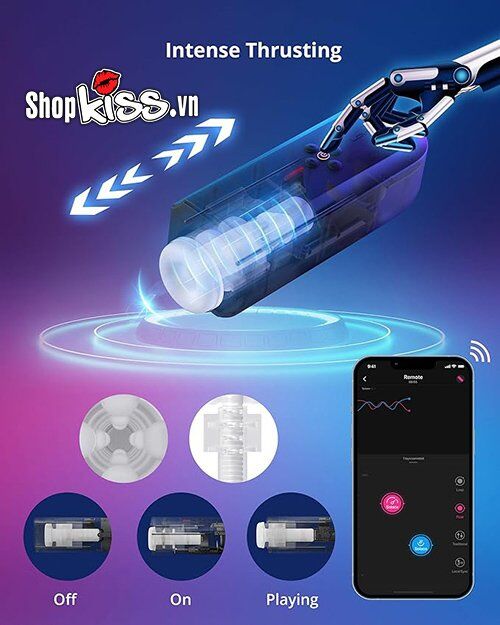 Máy Thủ Dâm Nam Lovense Solace Cao Cấp Điều Khiển Qua App