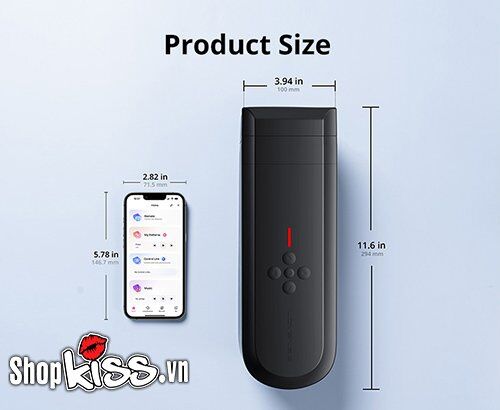 Máy thủ dâm Lovense Solace cao cấp kiểm soát app dễ dùng