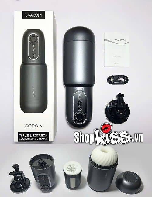 Máy thủ dâm Svakom Godwin cao cấp tự động, trải nghiệm đỉnh cao nam giới