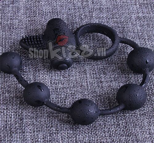 Vòng rung bi hậu môn 3 trong 1 cao cấp kích thích mạnh mẽ nam nữ