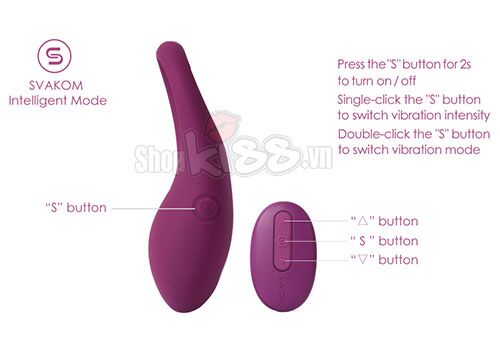 Vòng rung Svakom Winni điều khiển từ xa silicon cao cấp kích thích đôi lứa