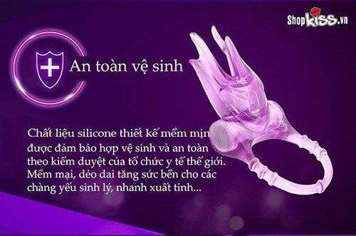 Vòng rung lưỡi liếm Durex Play Bliss silicon TPE an toàn cho nam
