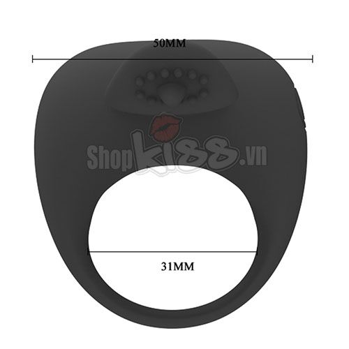 Vòng rung lưỡi liếm 2 trong 1 silicon kích thích nam nữ giải tỏa sinh lý