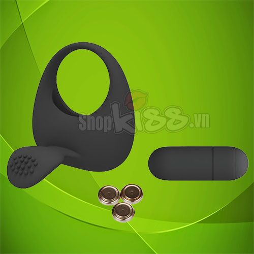 Vòng rung lưỡi liếm 2 trong 1 silicon kích thích nam nữ giải tỏa sinh lý