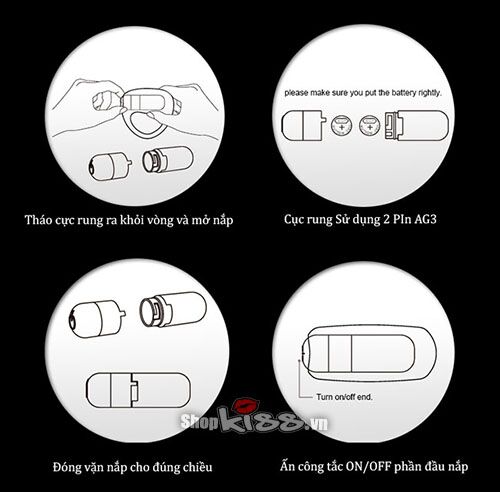 Vòng Rung Tình Yêu Nalone Ping Kéo Dài Quan Hệ Kích Thích Âm Vật