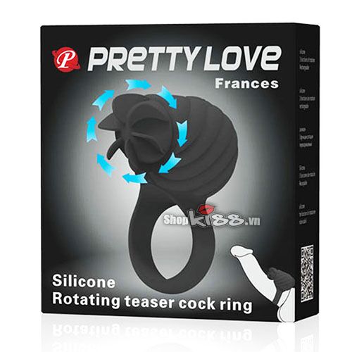 Vòng rung xoay liếm Prettylove Frances kích thích âm vật tăng cực khoái đôi