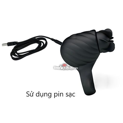 Vòng rung xoay liếm Prettylove Frances kích thích âm vật tăng cực khoái đôi