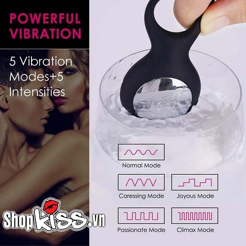 Vòng rung Svakom Tyler silicon cao cấp chống thấm nam giới Mỹ nhập khẩu