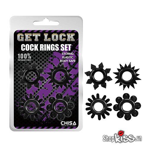 Bộ Vòng Gai Silicon Sao Biển Get Lock Giữ Cương Cứng Tốt