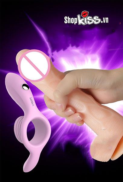 Vòng rung lưỡi liếm Leten Vibrating có quai đeo tăng khoái cảm