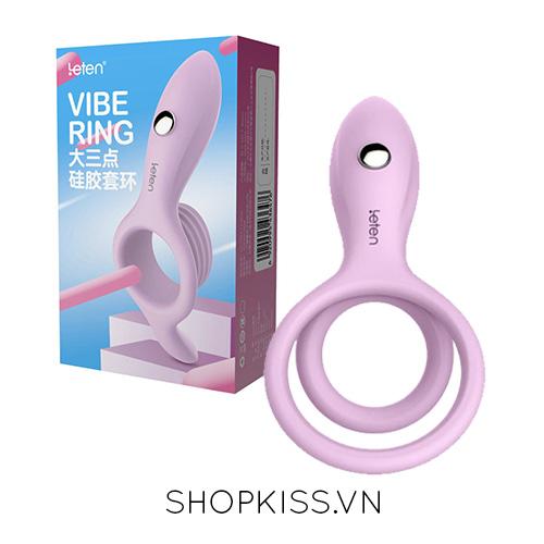 Vòng rung lưỡi liếm Leten Vibrating có quai đeo tăng khoái cảm