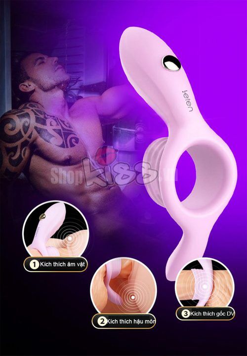 Vòng rung lưỡi liếm Leten Vibrating có quai đeo tăng khoái cảm