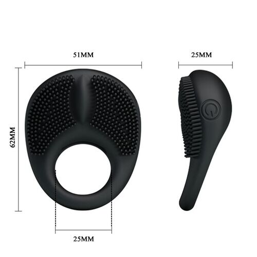 Prettylove Thorn Spiked Vibrating Ring Couples Stimulator