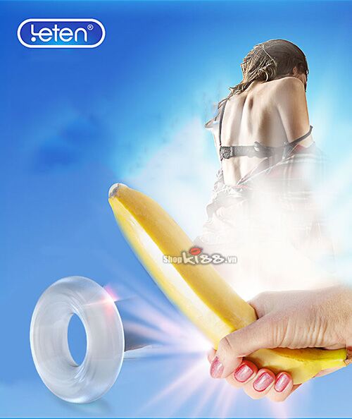 Vòng silicon chống xuất tinh sớm Leten Super Cock mềm mại