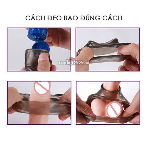 Khóa dương vật silicon tăng cường độ bền kéo dài thời gian quan hệ