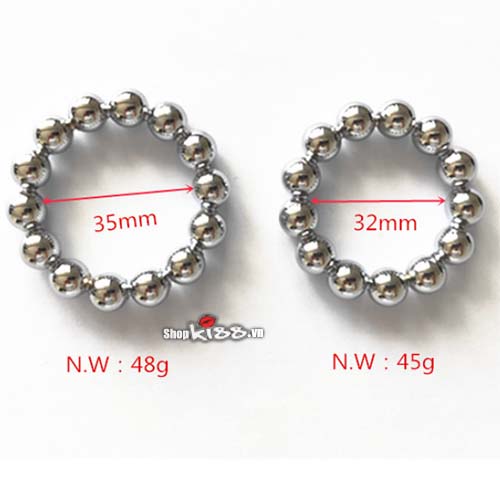 Inox Beaded Penis Ring Delay Ejaculation Enhance Pleasure