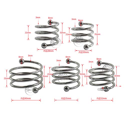 Stainless Steel Spring Penis Ring for Enhanced Male Pleasure